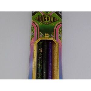 CharCharms 4pk 40oz Water Bottle Straws‎ Wicked Elphaba, BRAND NEW IN BOX